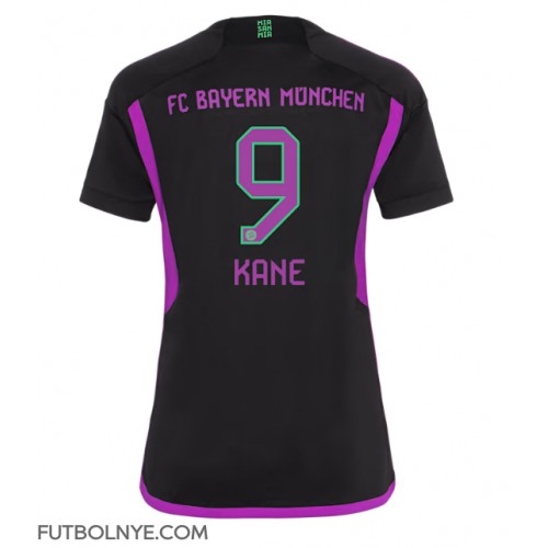 Camiseta Bayern Munich Harry Kane #9 Visitante Equipación para mujer 2023-24 manga corta